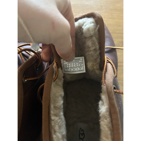 Men’s UGG Neumel Chestnut Tasman Leather Chukka Lace Up Boots Size US 12 - Picture 6 of 10